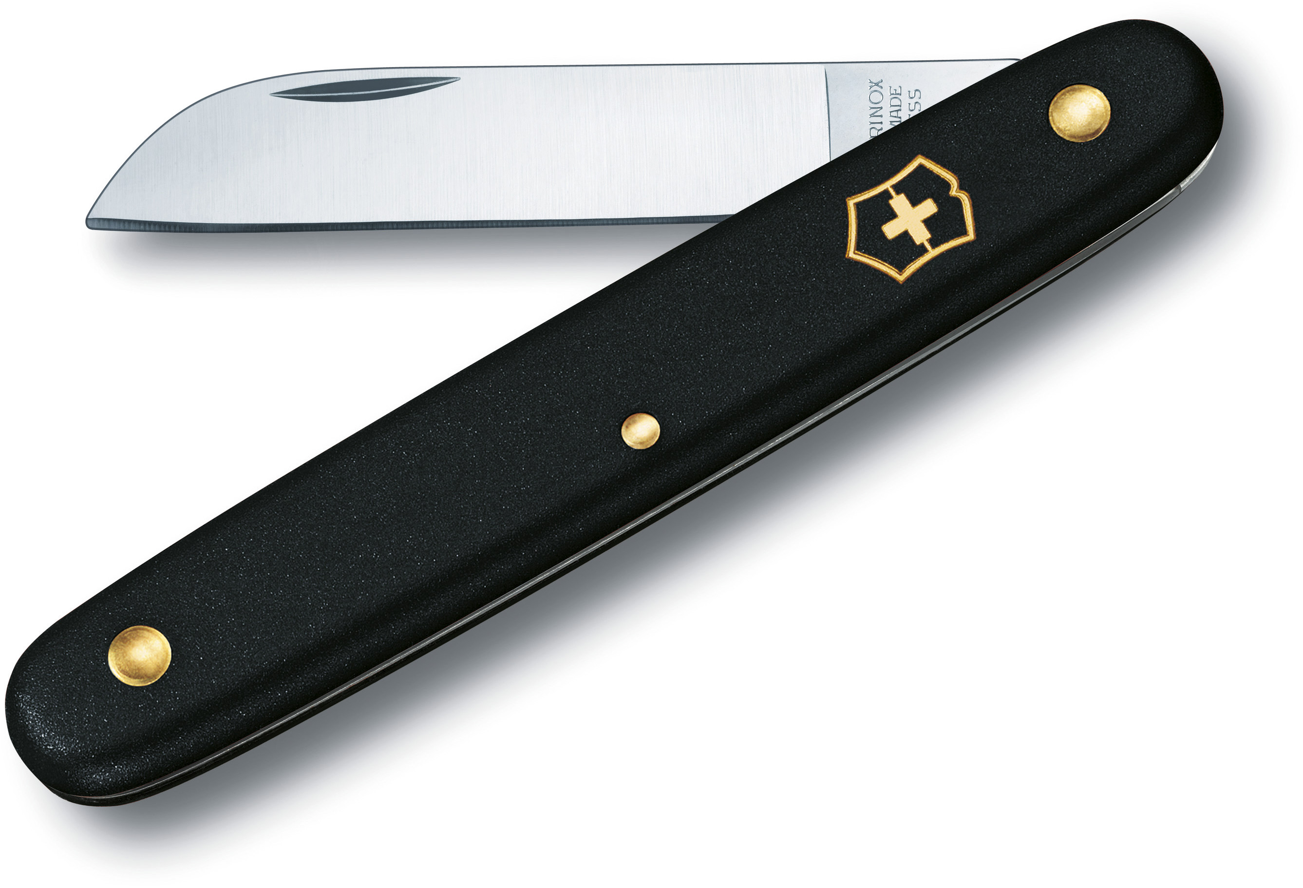スイス製フローリストナイフ ｽﾄﾚｰﾄ ﾌﾞﾗｯｸ